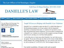 Tablet Screenshot of danielleslaw.com